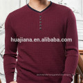 fashion neck with buttons cashmere sweater for man